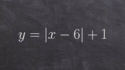 How to graph an absolute value equation by applying the transformations to the vertex Instructional Video