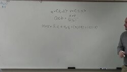 Finding the angle between two vectors Instructional Video