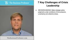 Seven Challenges of Crisis Leadership Instructional Video