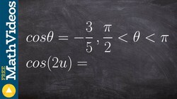 Given a triangle determine the double angle for cosine Instructional Video