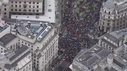 UK: Thousands of protesters march demanding tougher action on climate change around UK on Global Day of Action for Climate Justice.. News Clip