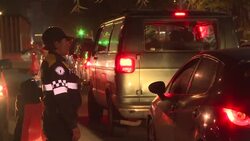 CLEAN : Daily rush hour traffic brings mega city Mexico City to a standstill News Clip