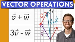 Vector Addition, Subtraction, Scalar Multiplication (Algebraically and graphically) #vectors Instructional Video