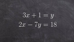 Summary for solving a system of equations by substitution Instructional Video