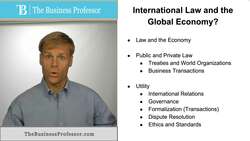 International Law and the Global Economy Instructional Video