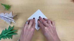 How To Fold A 3D Paper Tree (Origami Christmas Tree) Instructional Video