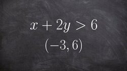 Evaluate an inequality for a given point Instructional Video