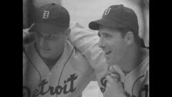 Tigers and White Sox players waiting for start of baseball game News Clip