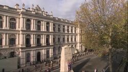 Prime Minister and former leaders at Remembrance Day service News Clip