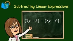 Subtracting Linear Expressions Instructional Video