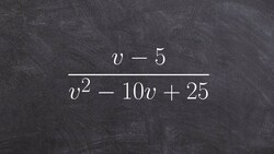 Simplify a rational expression by factoring the denominator Instructional Video