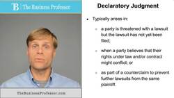 Declaratory Judgment Instructional Video