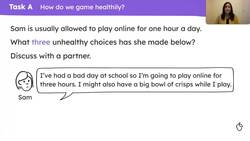 Choosing what to do online Instructional Video