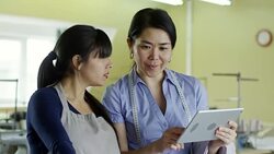 Female Colleagues Discussing Design Project Stock Footage