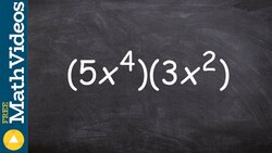 Learn how to multiply two monomials by each other Instructional Video