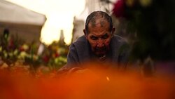 Cementery at San Andres Mixquic Stock Footage