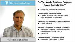 Do You Need a Business Degree - Career Development Instructional Video