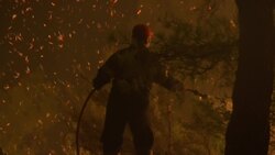 Wildfire out of control in Greek island nature reserve Instructional Video