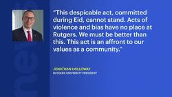 Police: Islamic Center at Rutgers New Brunswick campus vandalized as Muslim community celebrates Eid News Clip