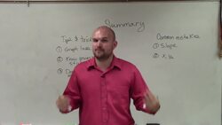 Summary for writing the equation of a line parallel to another through a given point Instructional Video