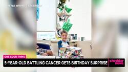 5-Year-Old Battling Cancer Gets Birthday Surprise News Clip