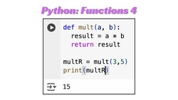 Python Lesson 38: Functions 4 Instructional Video