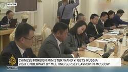 China's Wang Yi meets with Russia’s Sergey Lavrov in Moscow News Clip