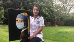 Girl With A Surgical Mask painting being auctioned for charity News Clip