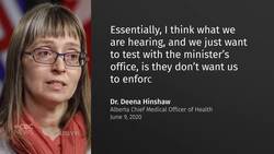 Recordings suggest tension between politics, science in Alberta’s pandemic response News Clip