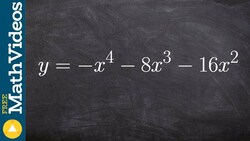 How to find the zeros by factoring as well as label the multiplicity Instructional Video