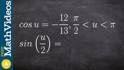 Using the half angle formula for sine Instructional Video