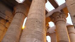 Egypt, Kom Ombo Temple -Outer Hypostyle Stock Footage