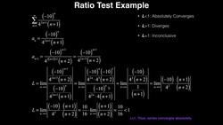Series | Ratio Test: Another Full Example Instructional Video