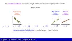 Regents Exam: Algebra I August 2016 (Problem 6 of 37) Instructional Video
