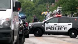 CLEAN : Police guard scene of mass shooting at Fourth of July parade in Illinois News Clip