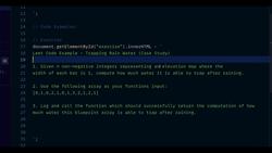 JavaScript Mastery from Zero to Hero - Prepare for Coding Interviews - LeetCode Example - Trapping Rainwater Instructional Video