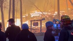 Long Island firefighters battle Jennings Creek wildfire in upstate Orange County News Clip