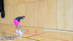 Striking - (Hockey) Pass & control left & right Instructional Video