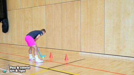 Striking - (Hockey) Pass & control left & right