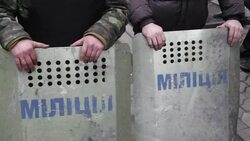 CLEAN : Ukraine protesters at presidential adminis News Clip