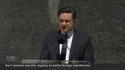 Bill proposes foreign influence registry News Clip
