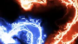 two hearts symbol of feelings in a colorful aura of energy Stock Footage