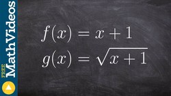 Adding two functions one root one linear then find domain Instructional Video