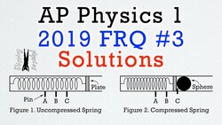 2019 #3 Free Response Question - AP Physics 1 - Exam Solution Instructional Video