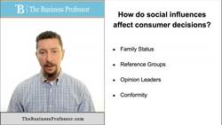 Social Influences Affect Consumer Decisions Instructional Video