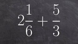 How to find the sum of a mixed number and a fraction Instructional Video
