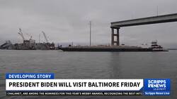 First ship passes through temporary channel in Baltimore bridge wreck News Clip
