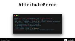 Test a computer program or algorithm : Built-in Errors in Python Instructional Video