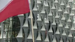 Pro Iranian protestors outside the US Embassy In London News Clip