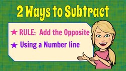 2 Ways to Subtract Negative Numbers | 7.NS.A.1 Instructional Video